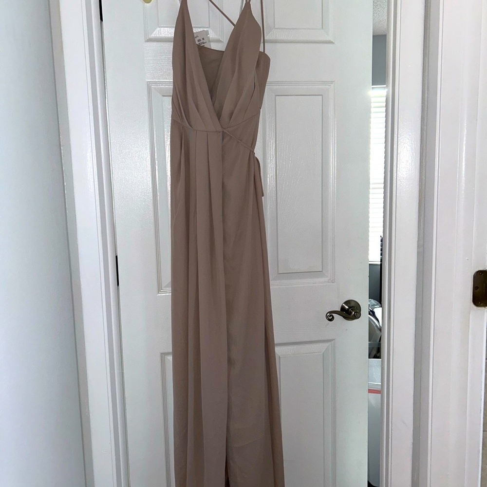 Neutral formal dress